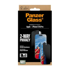 PanzerGlass Ultra Wide Fit Privacy Screen Protector iPhone 17 Standard / 16 pro