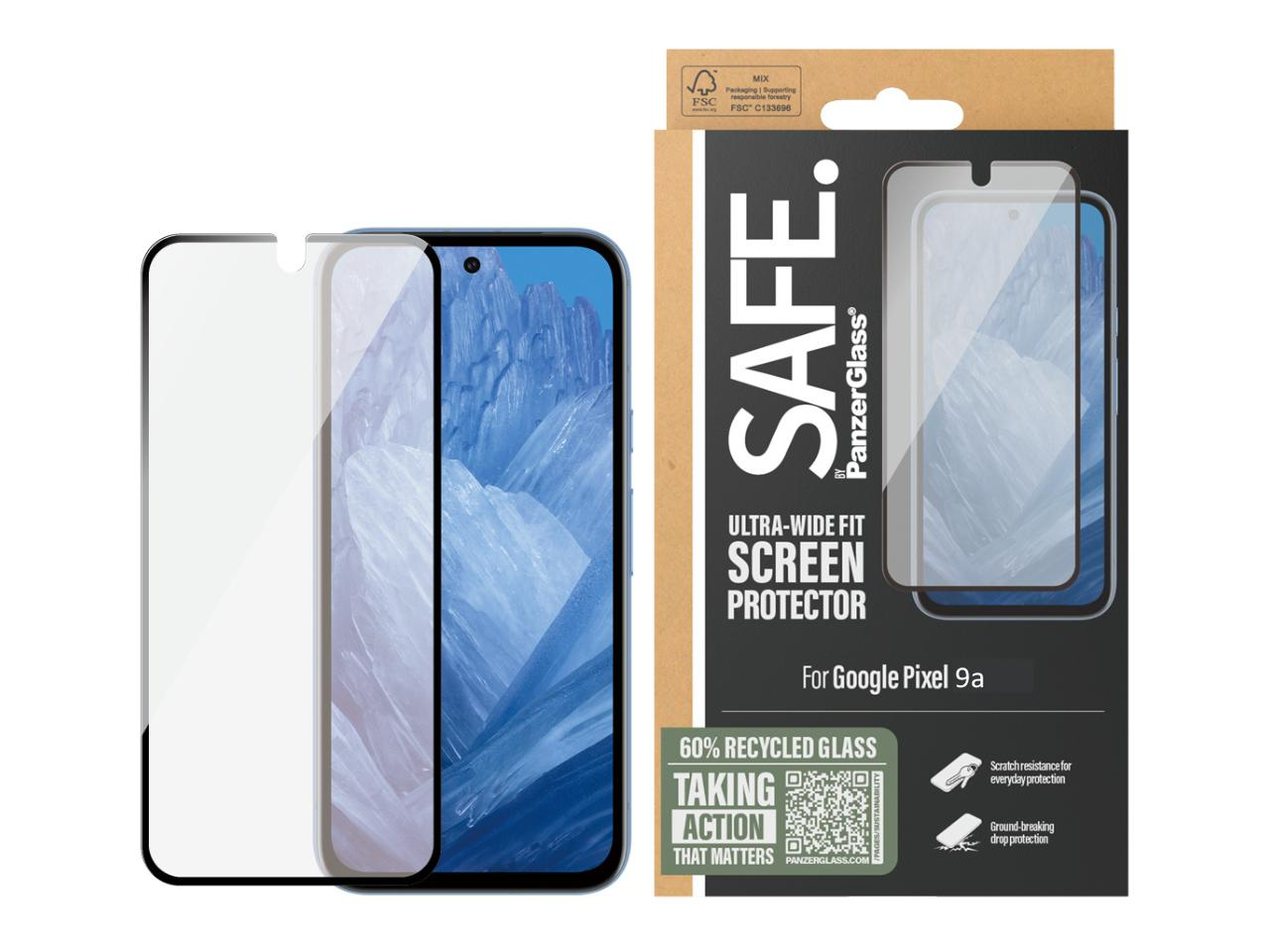 PanzerGlass Ultra Wide Fit Screen Protector for Google Pixel 9a