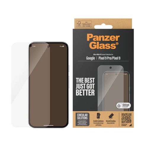 PanzerGlass Ultra Wide Fit Screen Protector for Google Pixel 9/ 9 Pro