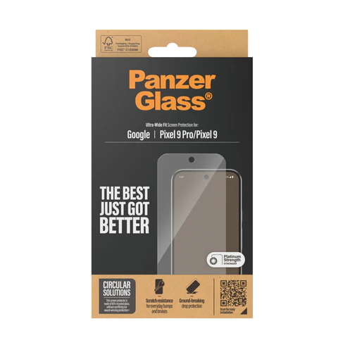 PanzerGlass Ultra Wide Fit Screen Protector for Google Pixel 9/ 9 Pro