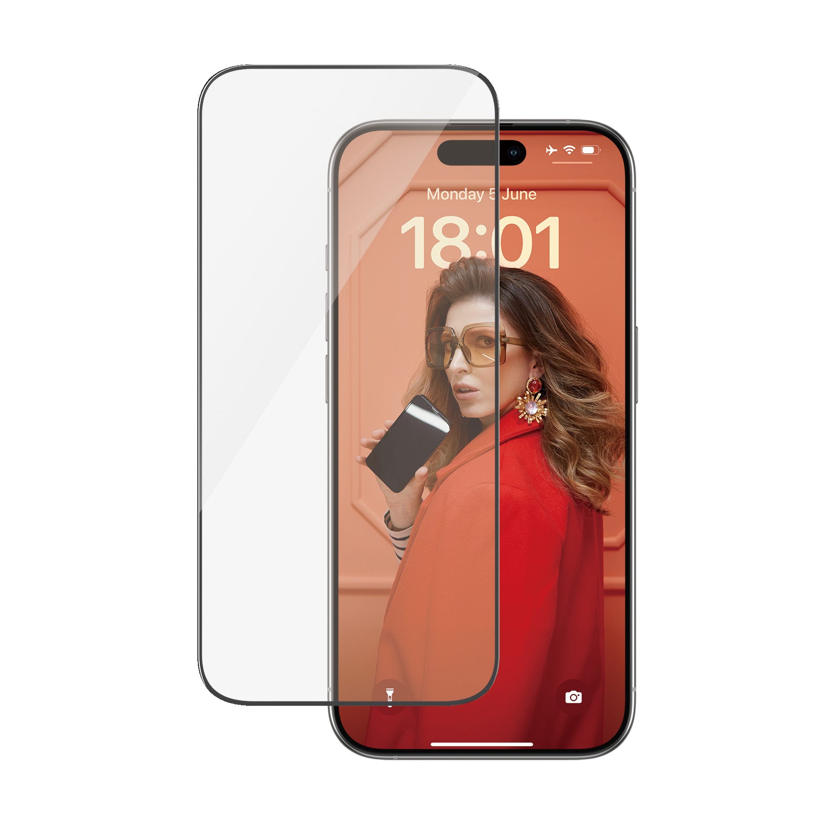 PanzerGlass Screen Guard Ultra Wide iPhone 15 Pro 6.1 - Clear