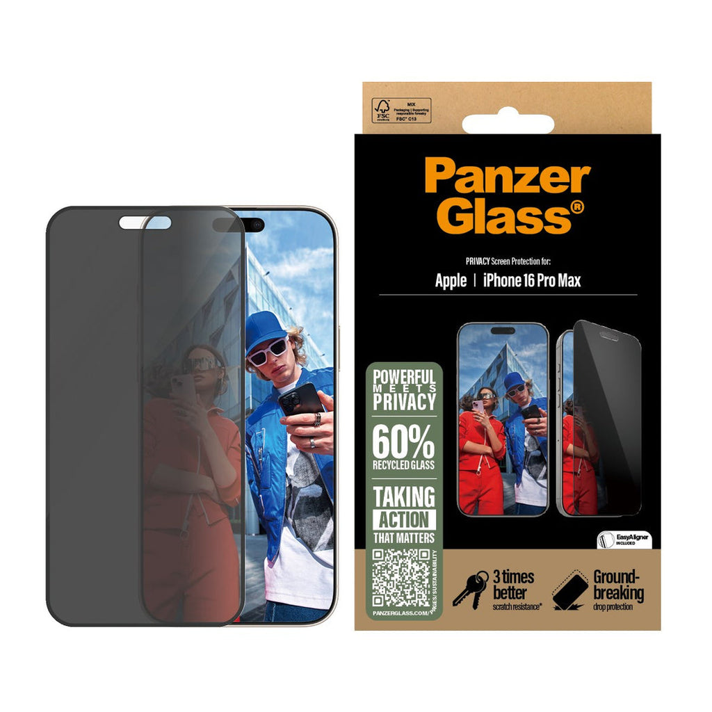 PanzerGlass Screen Guard UWF Privacy iPhone 16 Pro Max 6.9 - Tinted