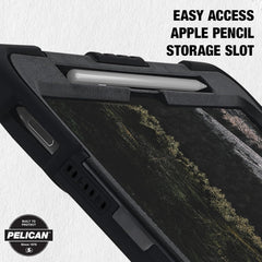 Pelican Voyager Case Stand & Strap iPad Pro 11 M4 M5 - Black