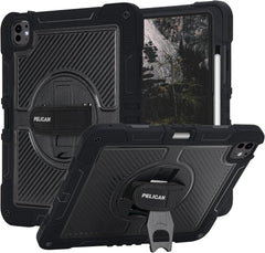 Pelican Voyager Case Stand & Strap iPad Pro 11 M4 M5 - Black