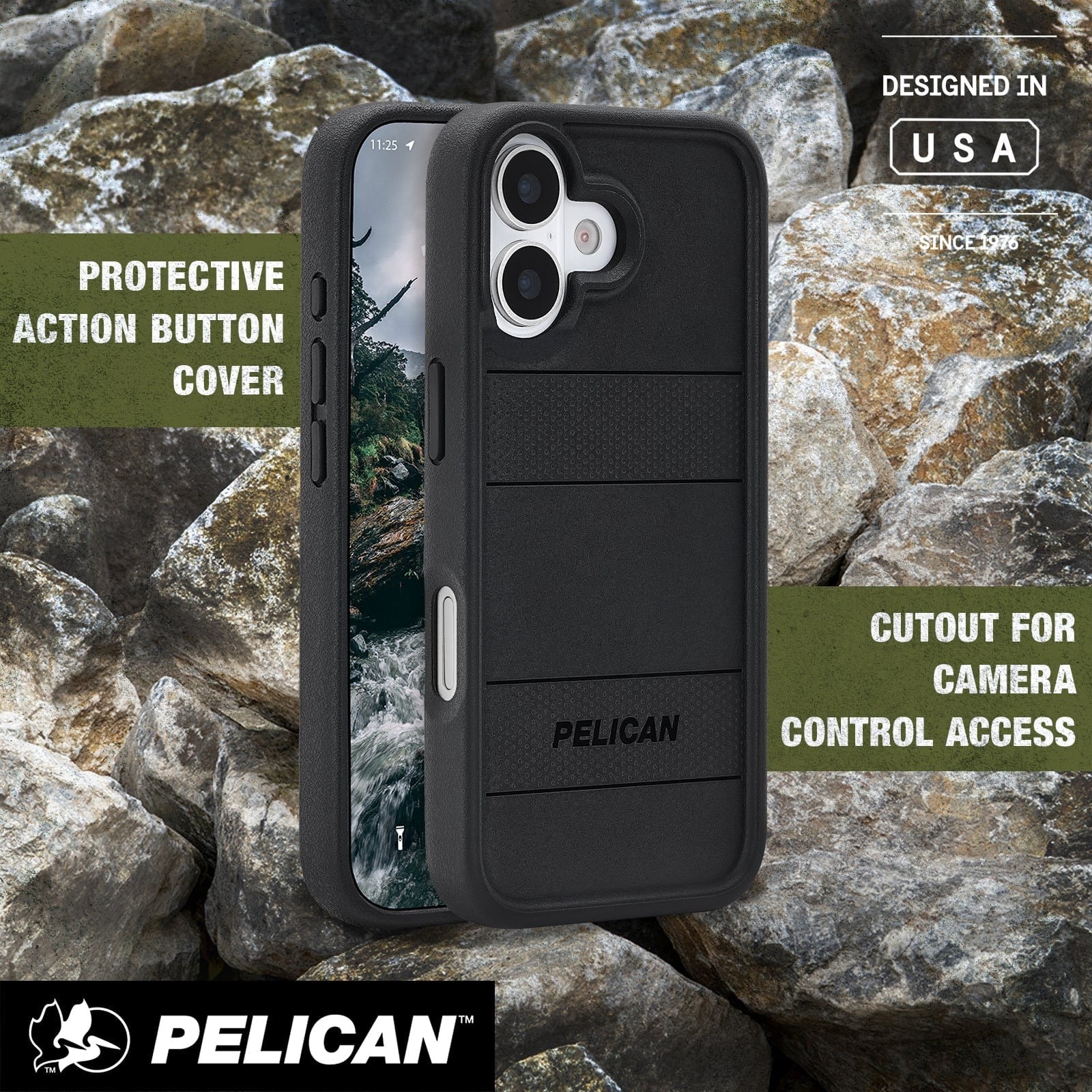 Pelican Protector MagSafe Case for iPhone 17 Standard 6.3 - Black