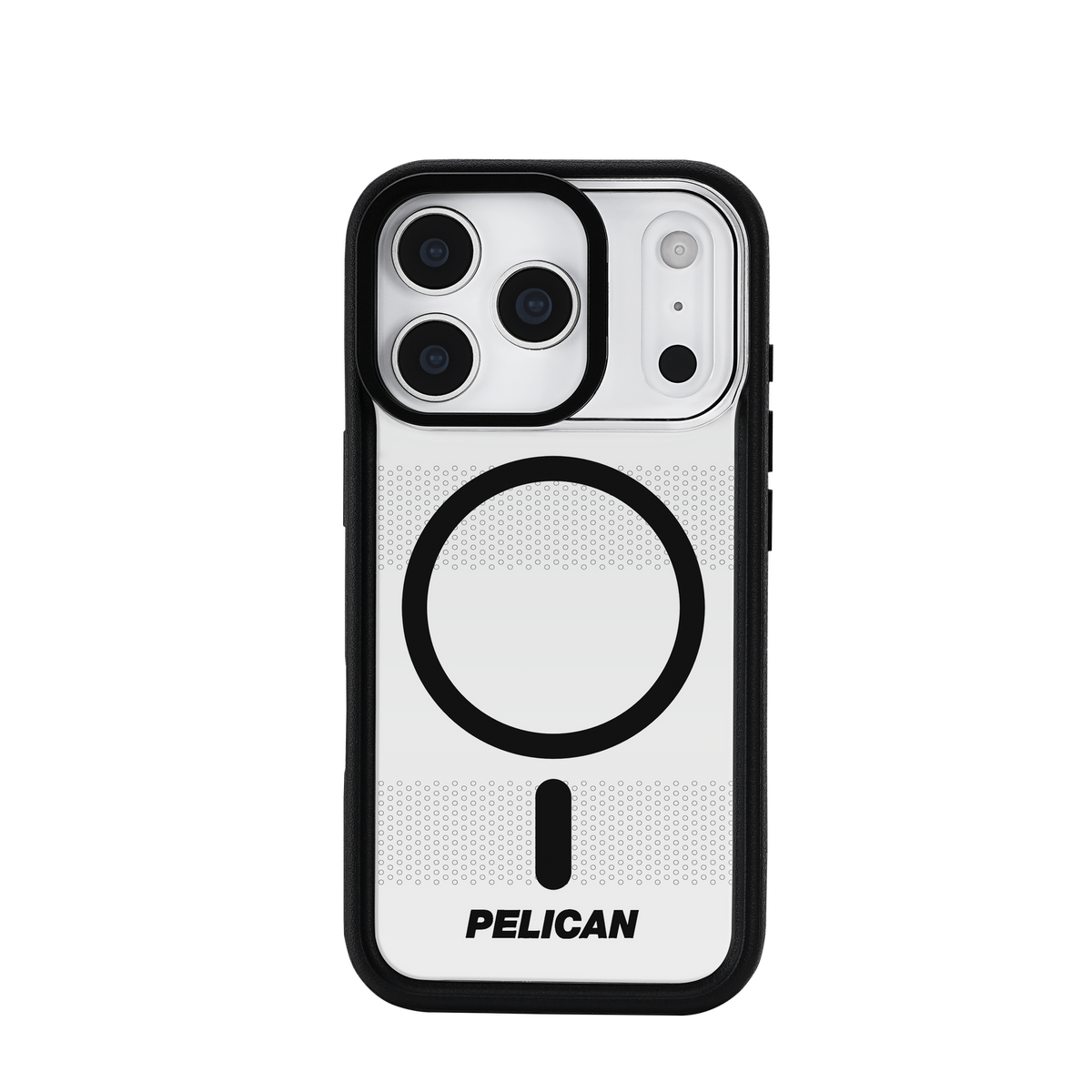 Pelican Protector MagSafe Case with Stand for iPhone 17 Pro 6.3 - Clear / Black