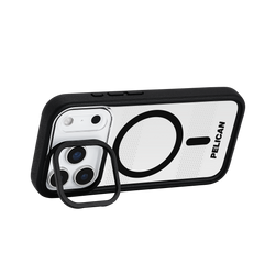 Pelican Protector MagSafe Case with Stand for iPhone 17 Pro 6.3 - Clear / Black