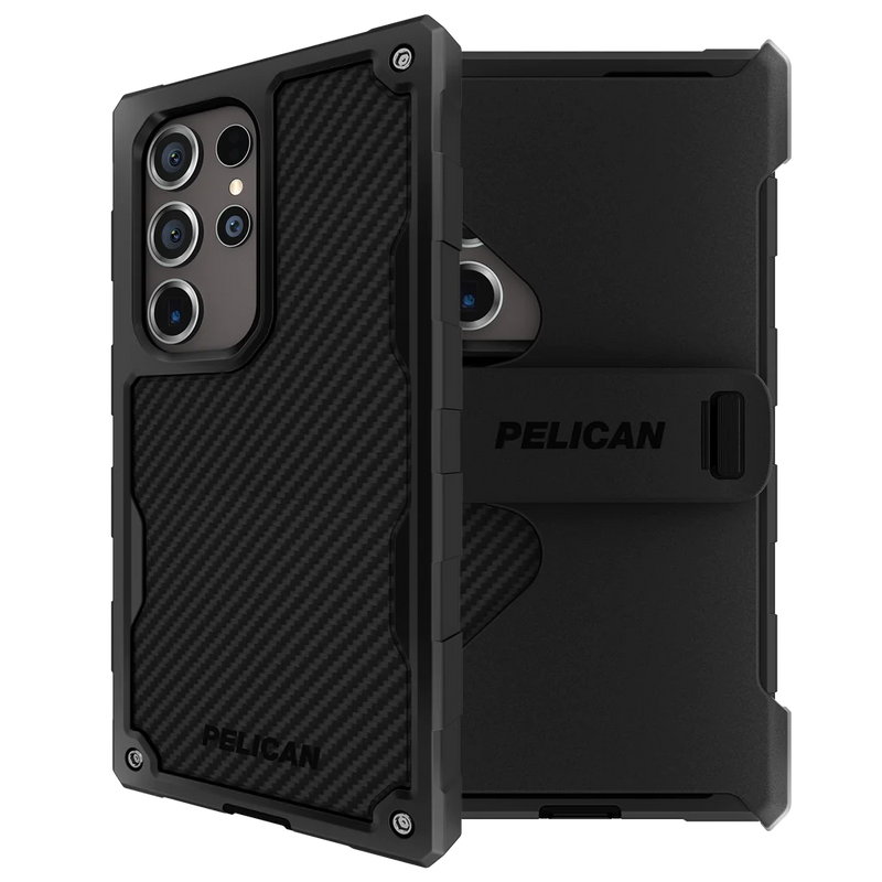 Pelican Shield Carbon Fibre Case Samsung S24 Ultra 6.8 inch - Black