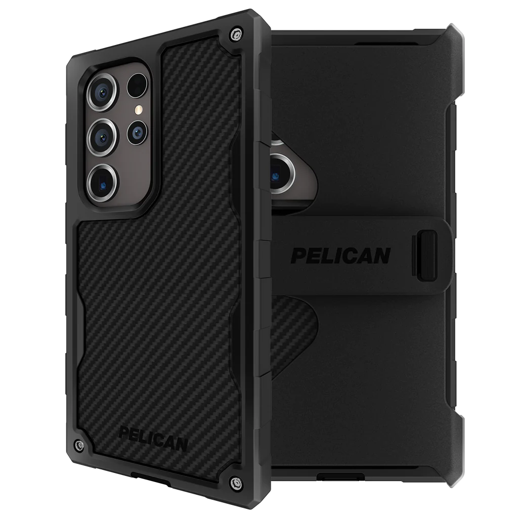 Pelican Shield Carbon Fibre Case Samsung S24 Ultra 6.8 inch - Black