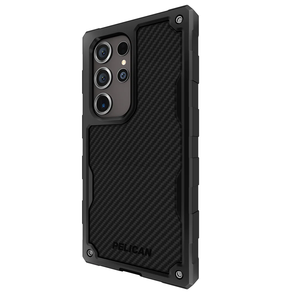 Pelican Shield Carbon Fibre Case Samsung S24 Ultra 6.8 inch - Black