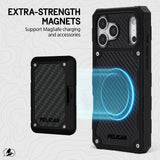 Pelican Shield MagSafe Case with Holster for iPhone 17 Pro Max - Carbon Fiber