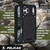Pelican Shield MagSafe Case with Holster for iPhone 17 Pro Max - Carbon Fiber