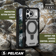 Pelican Shield MagSafe Case with Stand for iPhone 17 Pro Max - Smoke