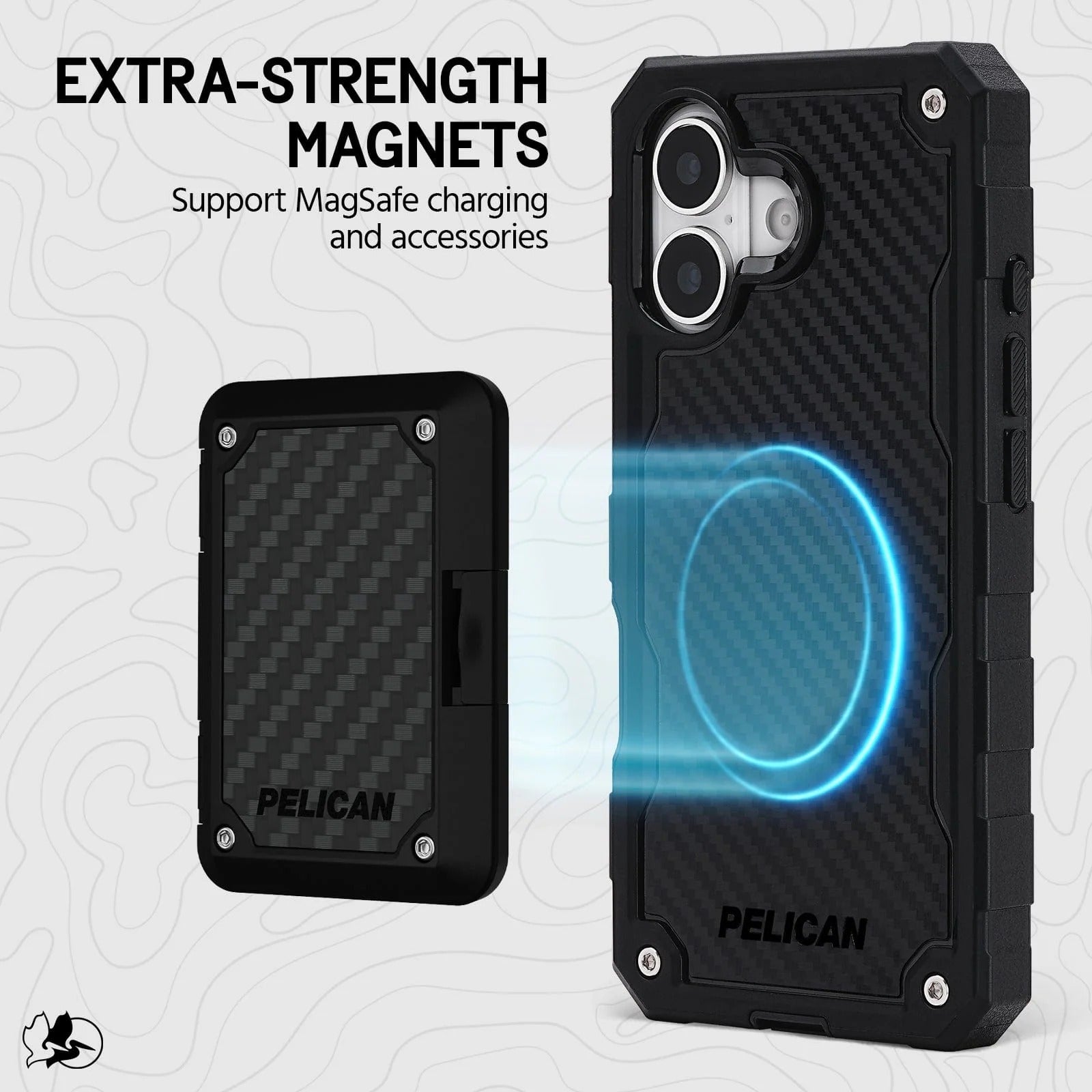Pelican Shield MagSafe Case with Holster for iPhone 17 Standard 6.3 - Carbon Fiber