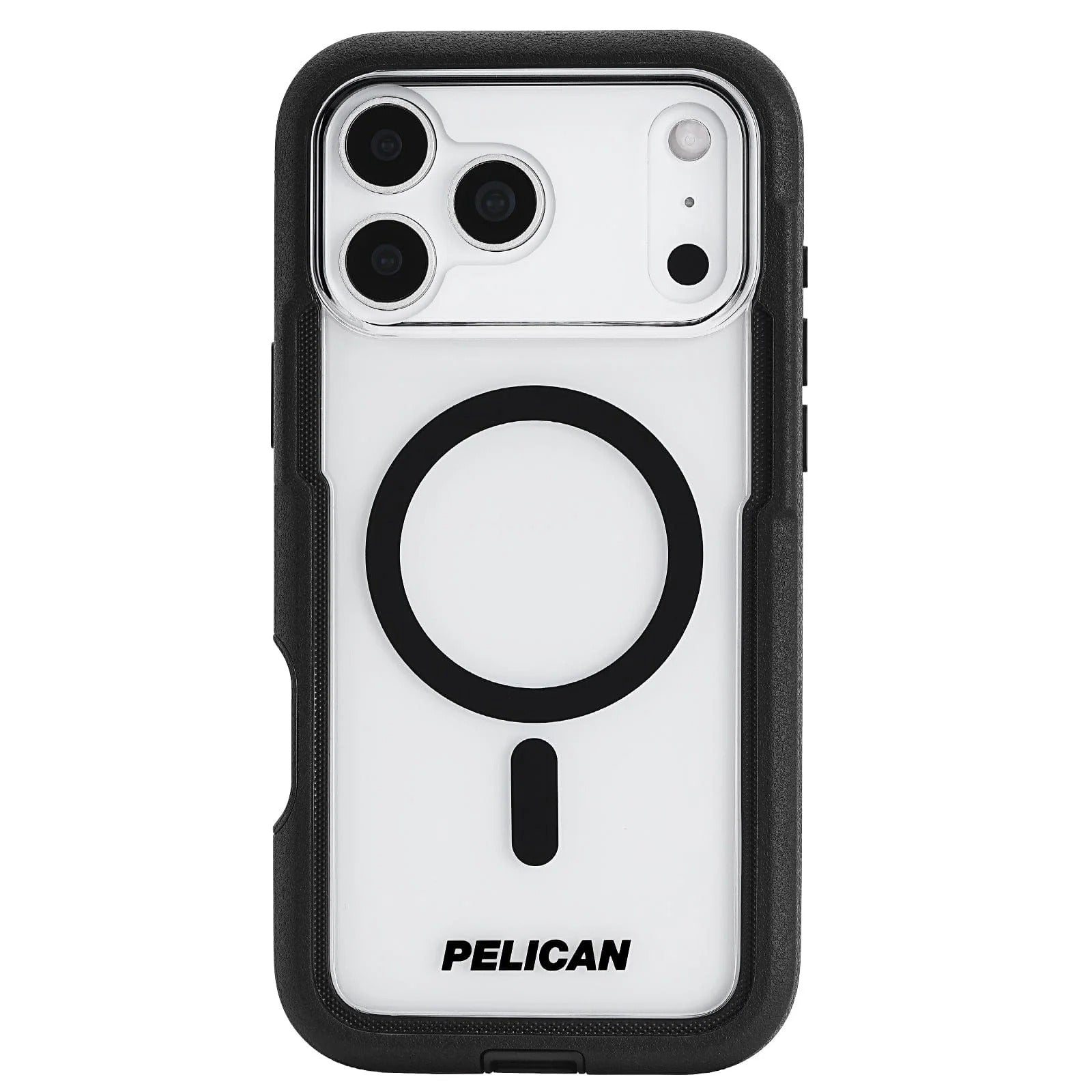 Pelican Voyager MagSafe Case with Holster for iPhone 17 Pro 6.3 - Black/Clear