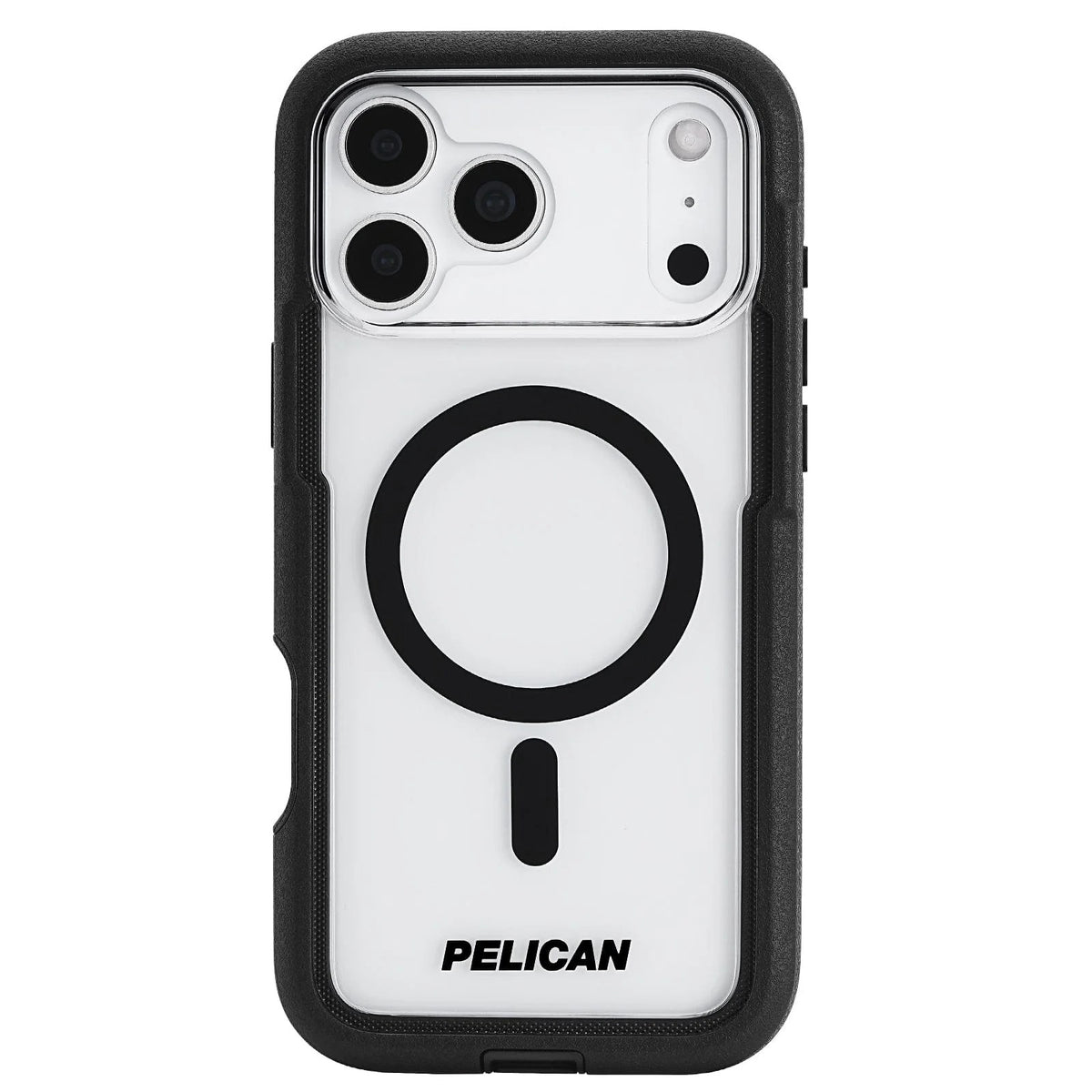 Pelican Voyager MagSafe Case with Holster for iPhone 17 Pro 6.3 - Black/Clear