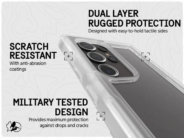 Pelican Voyager Rugged Clear Case Samsung S24 Ultra 6.8 inch - Clear