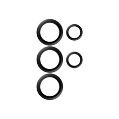 PanzerGlass Hoops Ceramic Camera Lens Protector Samsung Galaxy S25 Ultra - Black