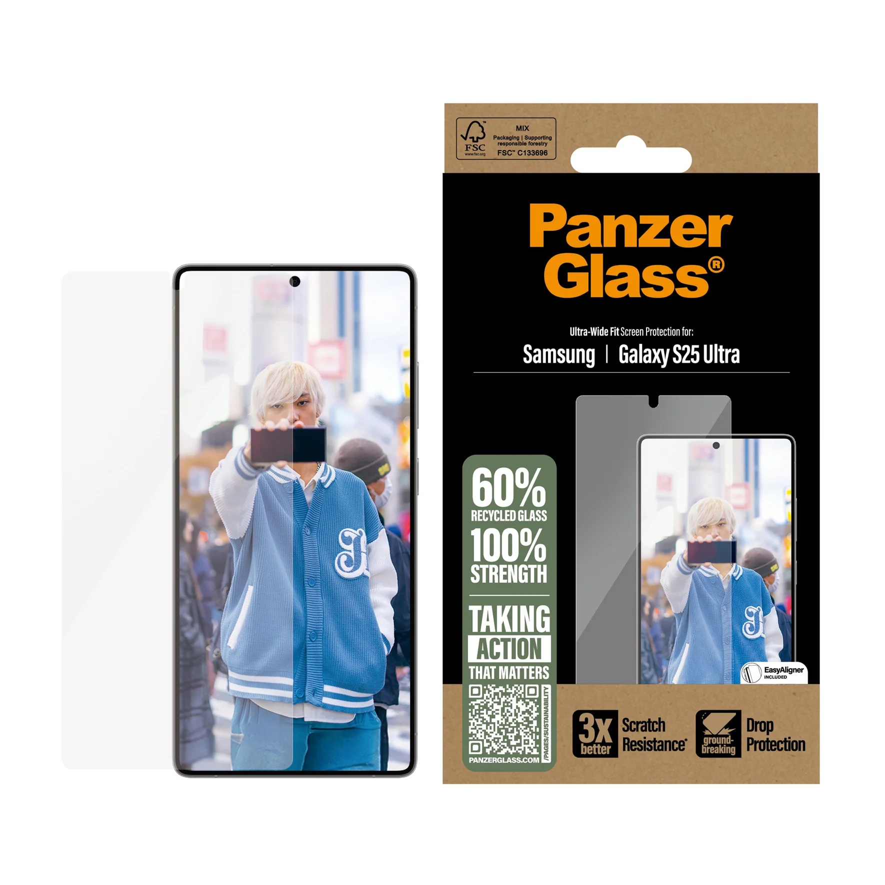 PanzerGlass UW Screen Guard Samsung S25 Ultra 6.9 - Clear