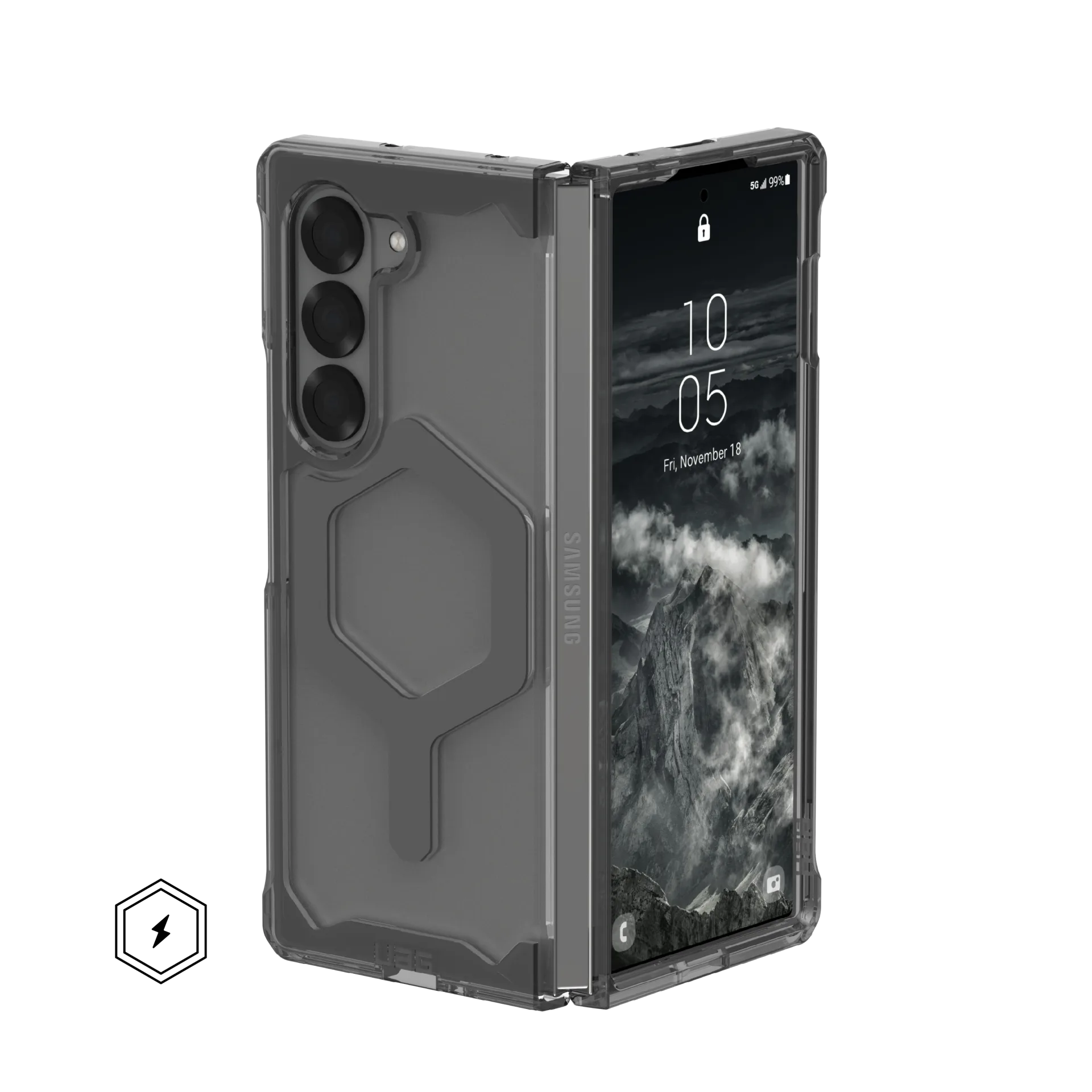 UAG Plyo Pro Case for Samsung Galaxy Z Fold 6 (2024) - Ash/Space Grey