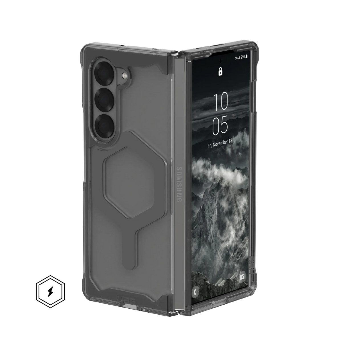 UAG Plyo Pro Case for Samsung Galaxy Z Fold 6 (2024) - Ash/Space Grey