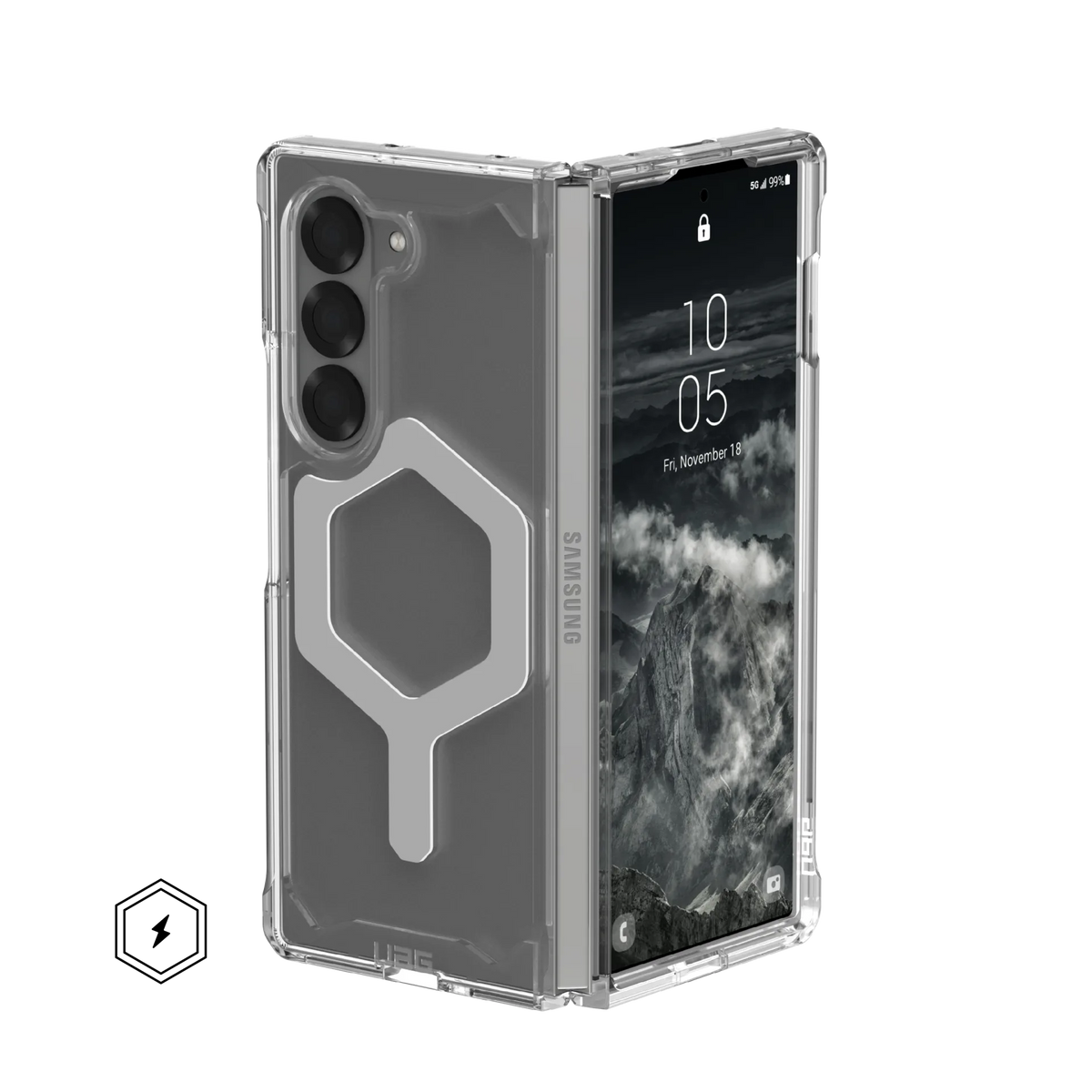 UAG Plyo Pro Case for Samsung Galaxy Z Fold 6 (2024) - Ice/Silver