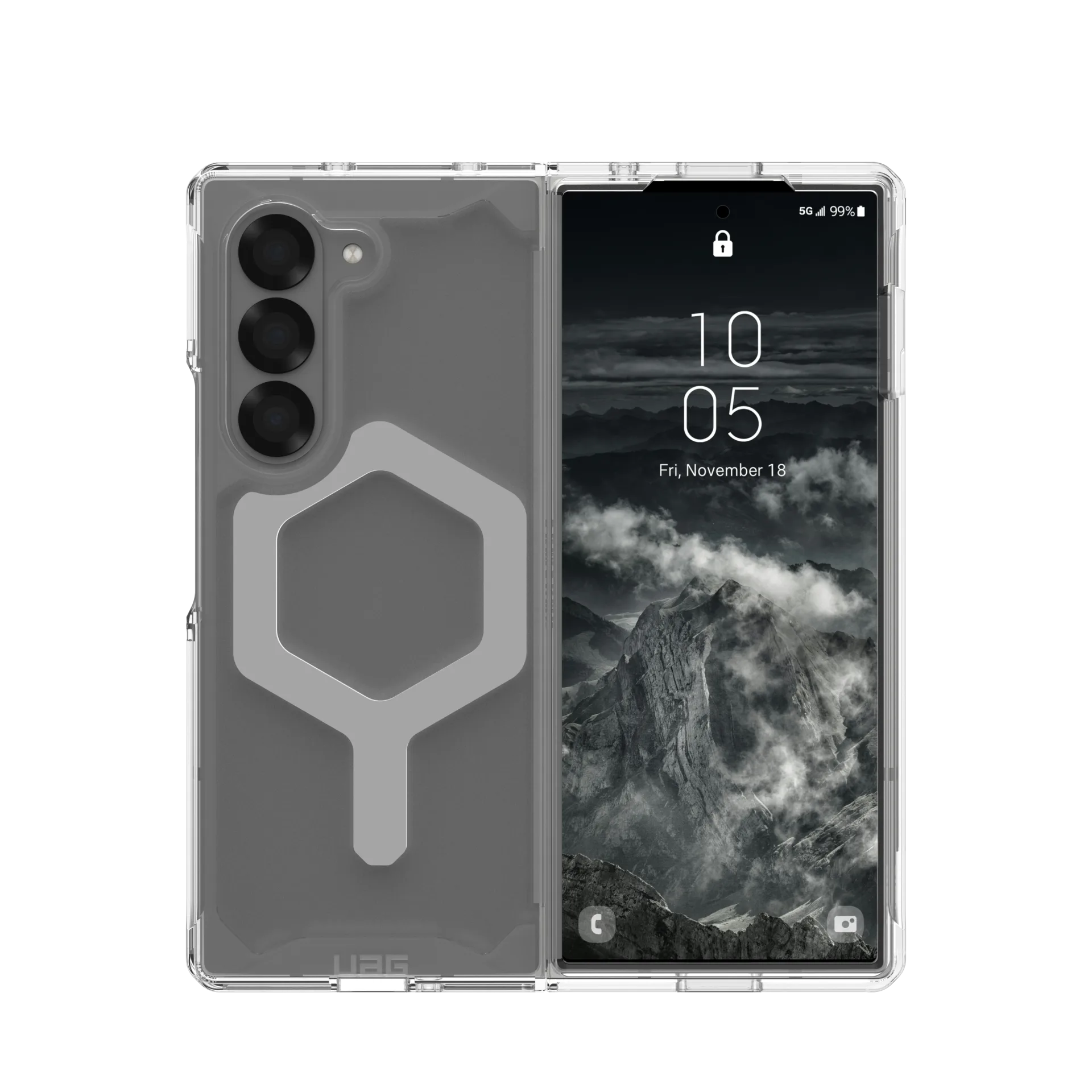 UAG Plyo Pro Case for Samsung Galaxy Z Fold 6 (2024) - Ice/Silver