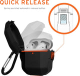 UAG Weatherproof Hard Case AirPods 1 & 2 -  Black/Orange