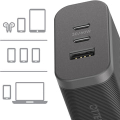 Otterbox Premium Pro Fast Charge 2 USB-C & USB-A Wall Charger (AU) (72W Combined)