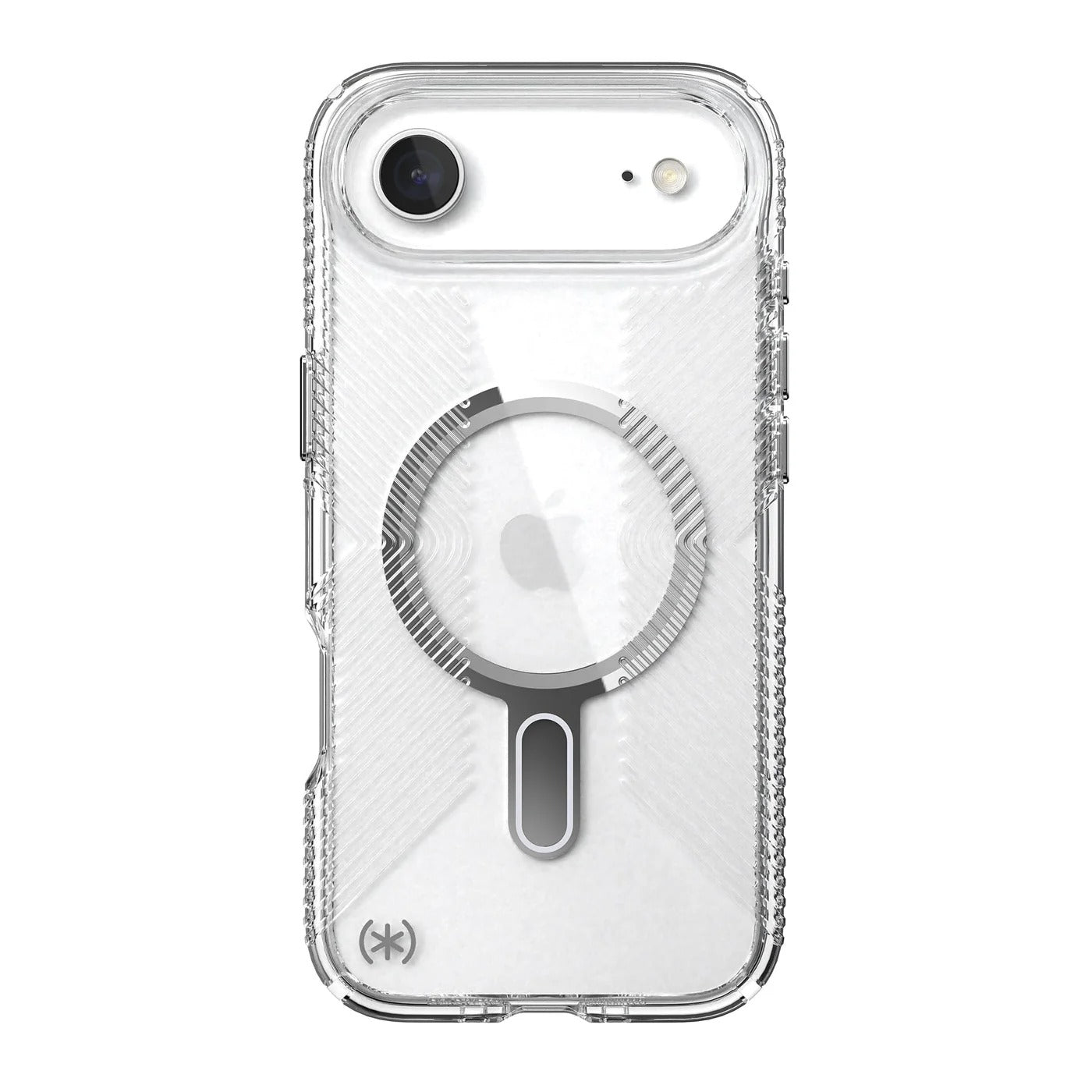 Speck Presidio Clear Grip with ClickLock - iPhone 17 Air - Clear / Silver