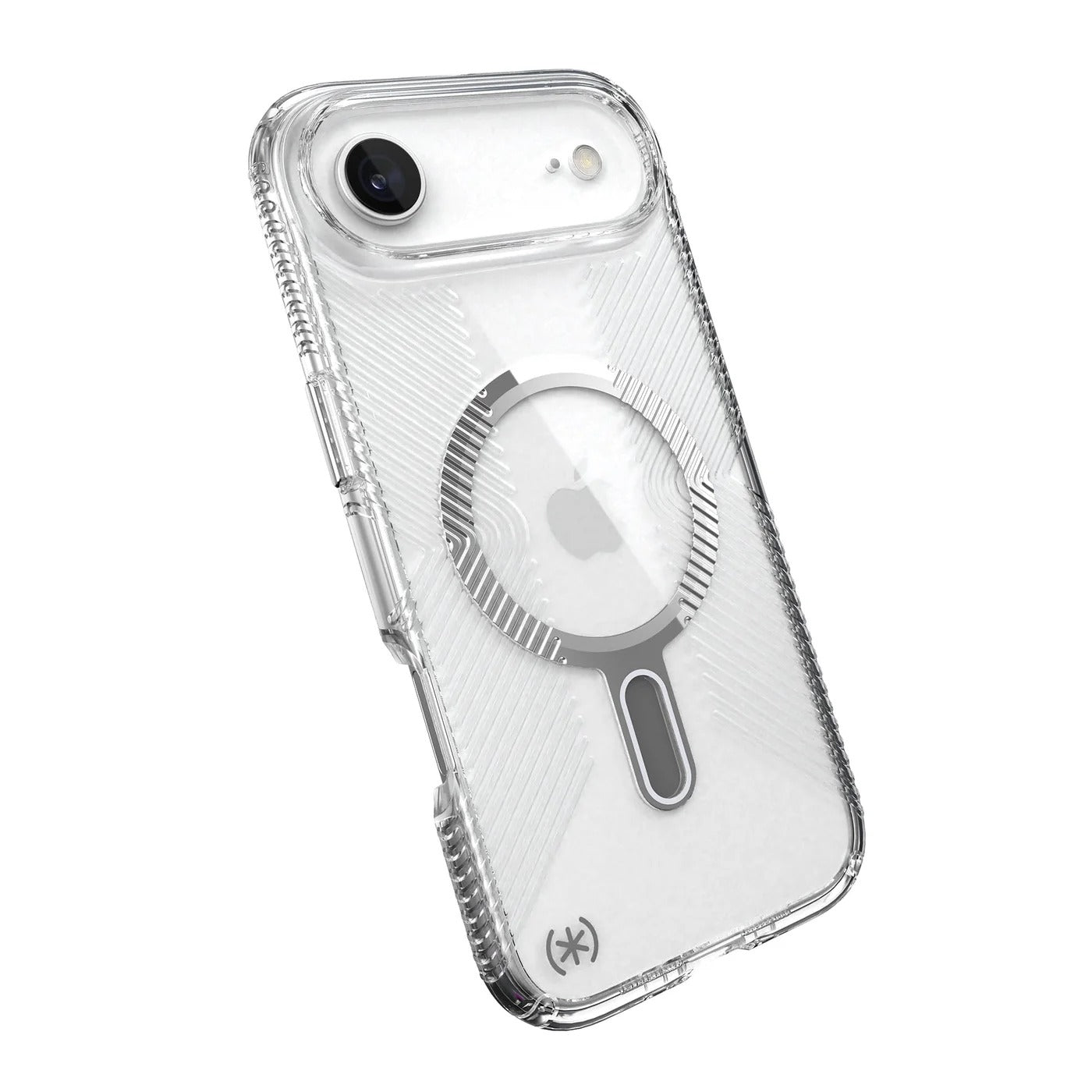 Speck Presidio Clear Grip with ClickLock - iPhone 17 Air - Clear / Silver