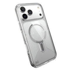 Speck Presidio Clear Grip with ClickLock - iPhone 17 Pro Max - Clear / Silver