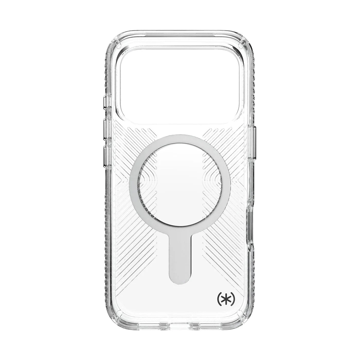 Speck Presidio Clear Grip with ClickLock - iPhone 17 Pro - Clear / Silver