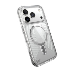 Speck Presidio Clear Grip with ClickLock - iPhone 17 Pro - Clear / Silver