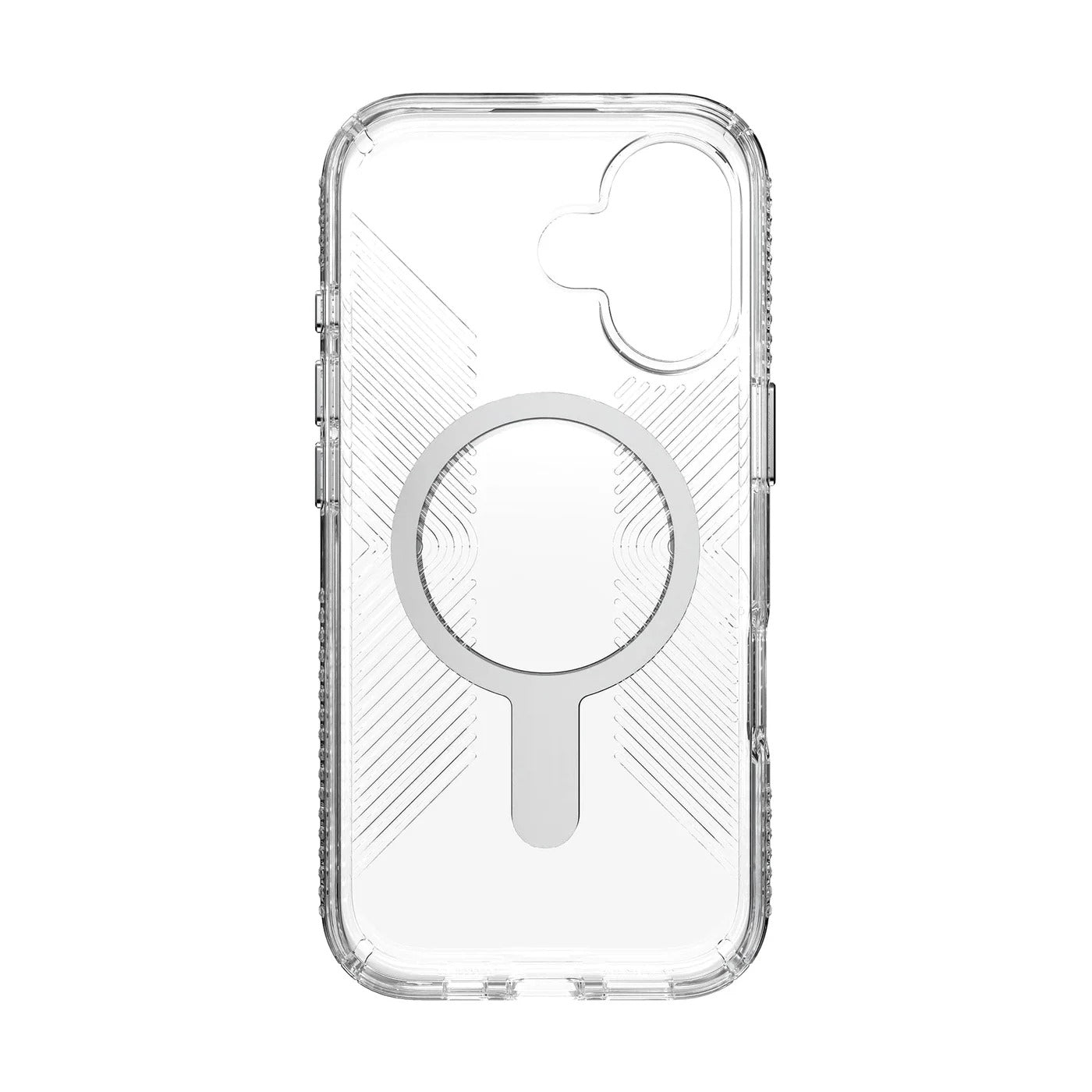 Speck Presidio Clear Grip with ClickLock - iPhone 17 Standard - Clear / Silver