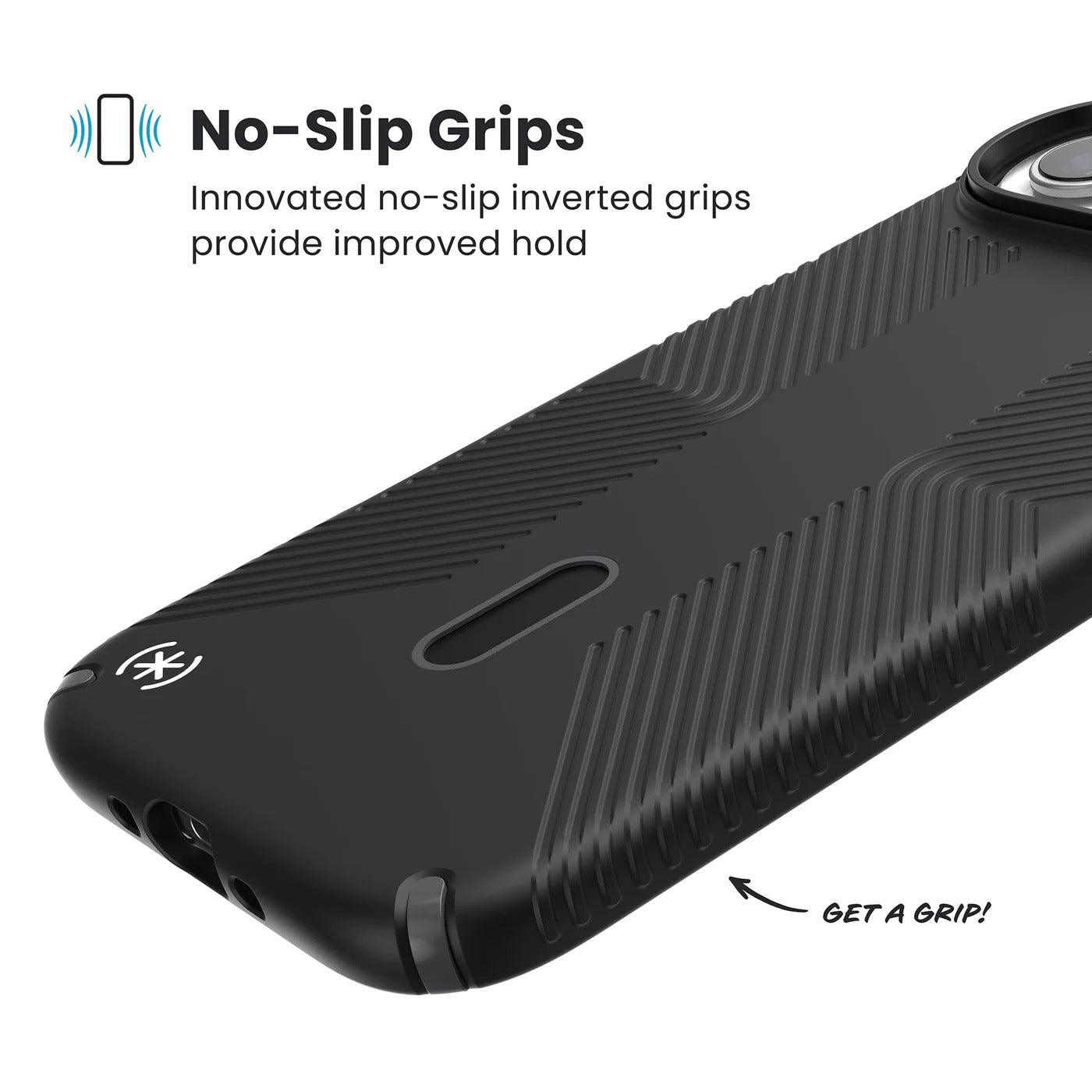 Speck Presidio2 Grip with ClickLock - iPhone 17 Air - Black/Grey
