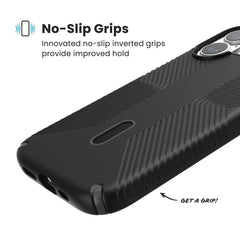 Speck Presidio2 Grip with ClickLock - iPhone 17 Standard - Black/Grey