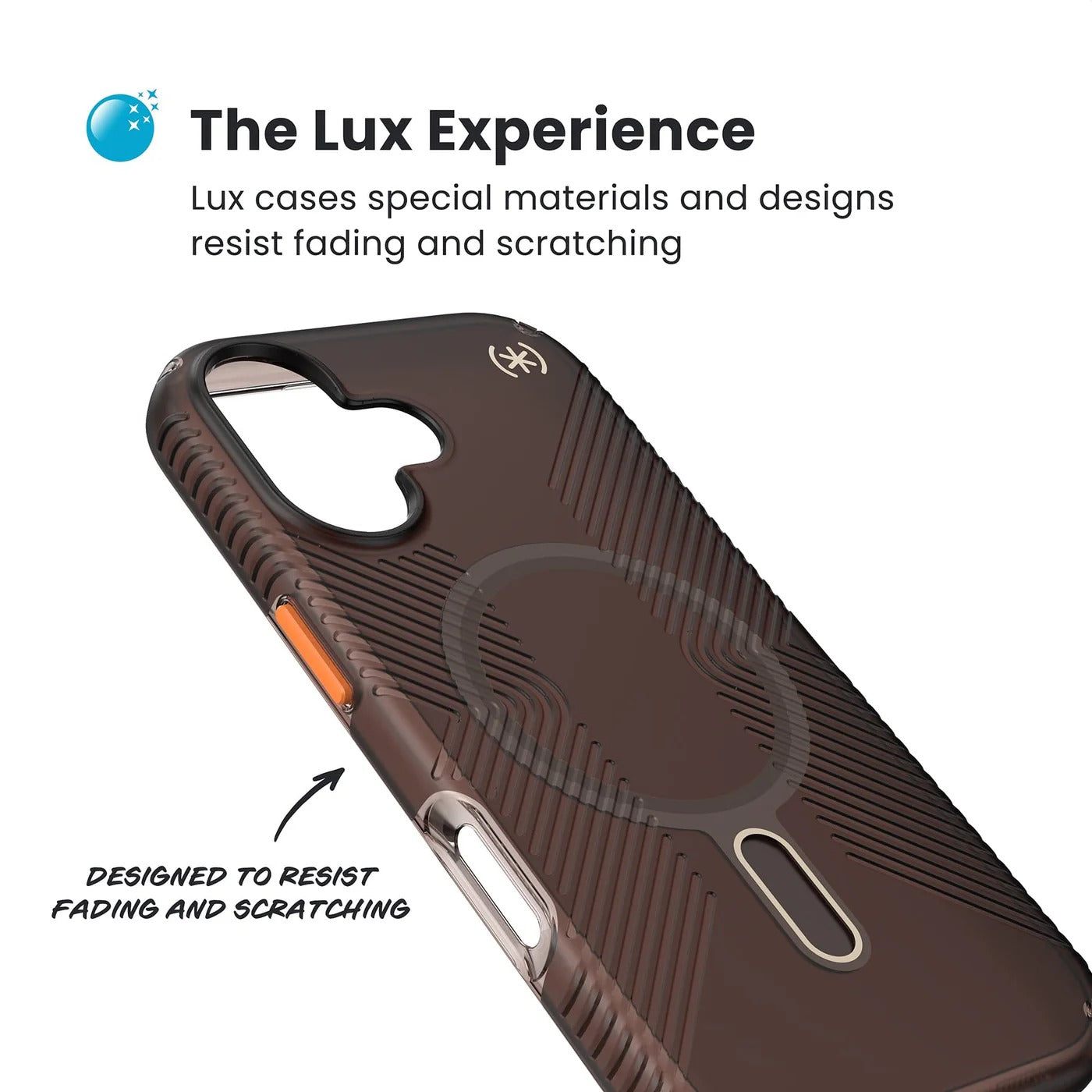 Speck Presidio Lux Grip with ClickLock - iPhone 17 Standard - Shade Orange