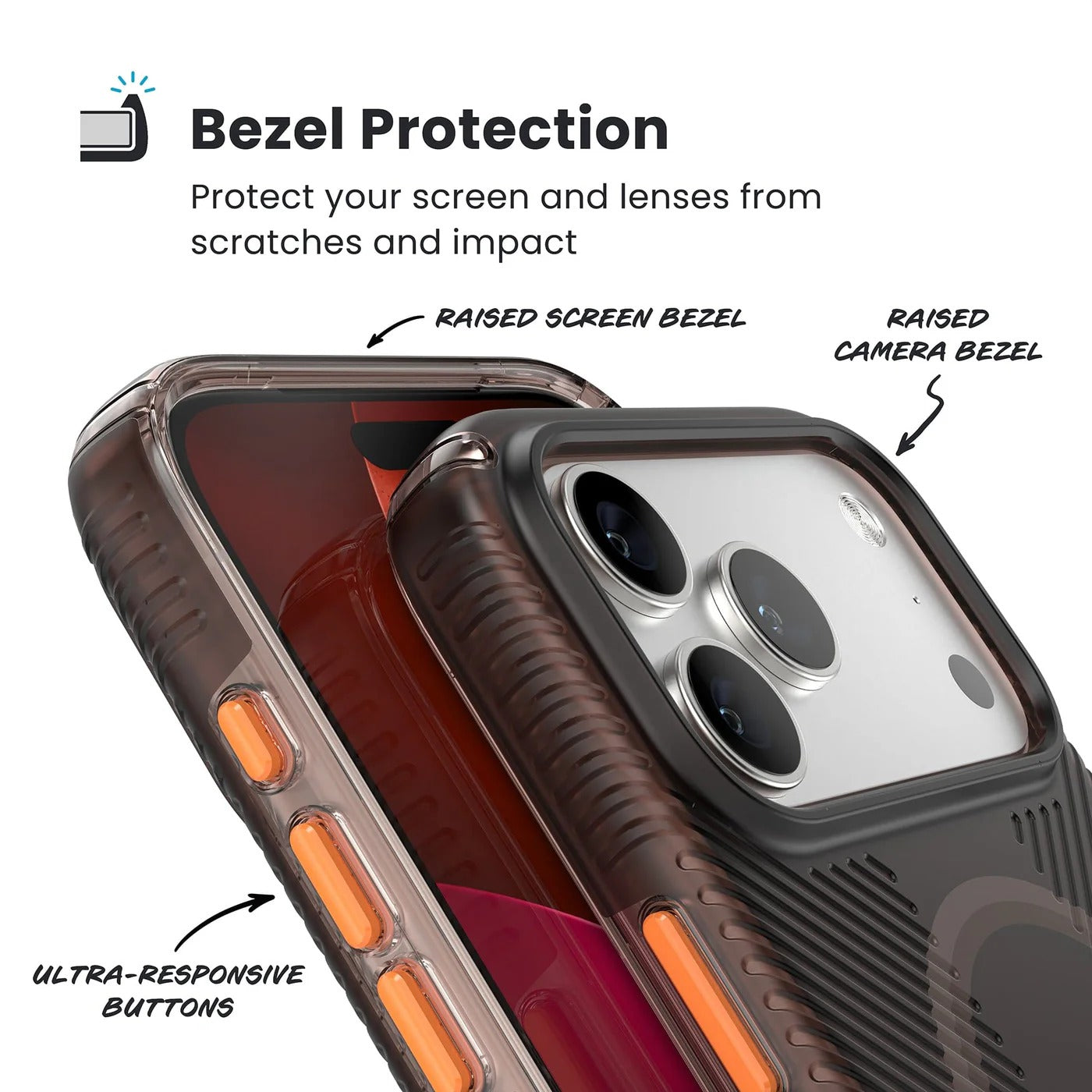 Speck Presidio Lux Grip with ClickLock - iPhone 17 Pro Max - Shade Orange