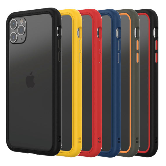 RhinoShield CrashGuard NX Customisable Protective Bumper Case for iPhone 11 Pro Max - Yellow Blue