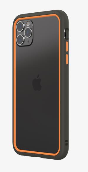 RhinoShield CrashGuard NX Customisable Protective Bumper Case for iPhone 11 Pro Max - Graphite/Orange