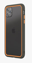 Load image into Gallery viewer, RhinoShield CrashGuard NX Customisable Protective Bumper Case for iPhone 11 Pro Max - Graphite/Orange