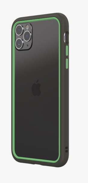 RhinoShield CrashGuard NX Customisable Protective Bumper Case for iPhone 11 Pro Max - Graphite/Fern Green