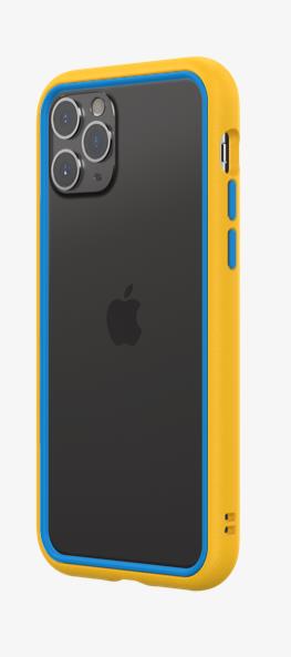 RhinoShield CrashGuard NX Customisable Protective Bumper Case For iPhone 11 Pro - Yellow/Azure Blue