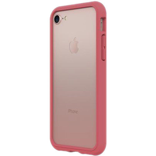 RhinoShield CrashGuard Bumper Case for iPhone 8 / 7 / SE 2020 / SE 2022 Coral Pink - FREE Screen Protector