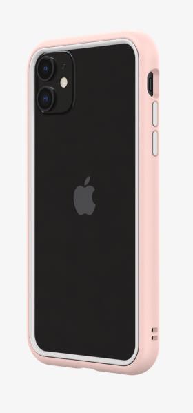 RhinoShield CrashGuard Customizable Bumper Case for iPhone 11 - Blush Pink / White