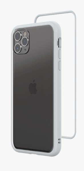 RhinoShield Mod NX Bumper Case & Clear Backplate iPhone 11 Pro Max - Platinum Grey