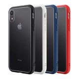 RhinoShield Mod NX Bumper Case & Clear Backplate For iPhone XR - Platinum Grey