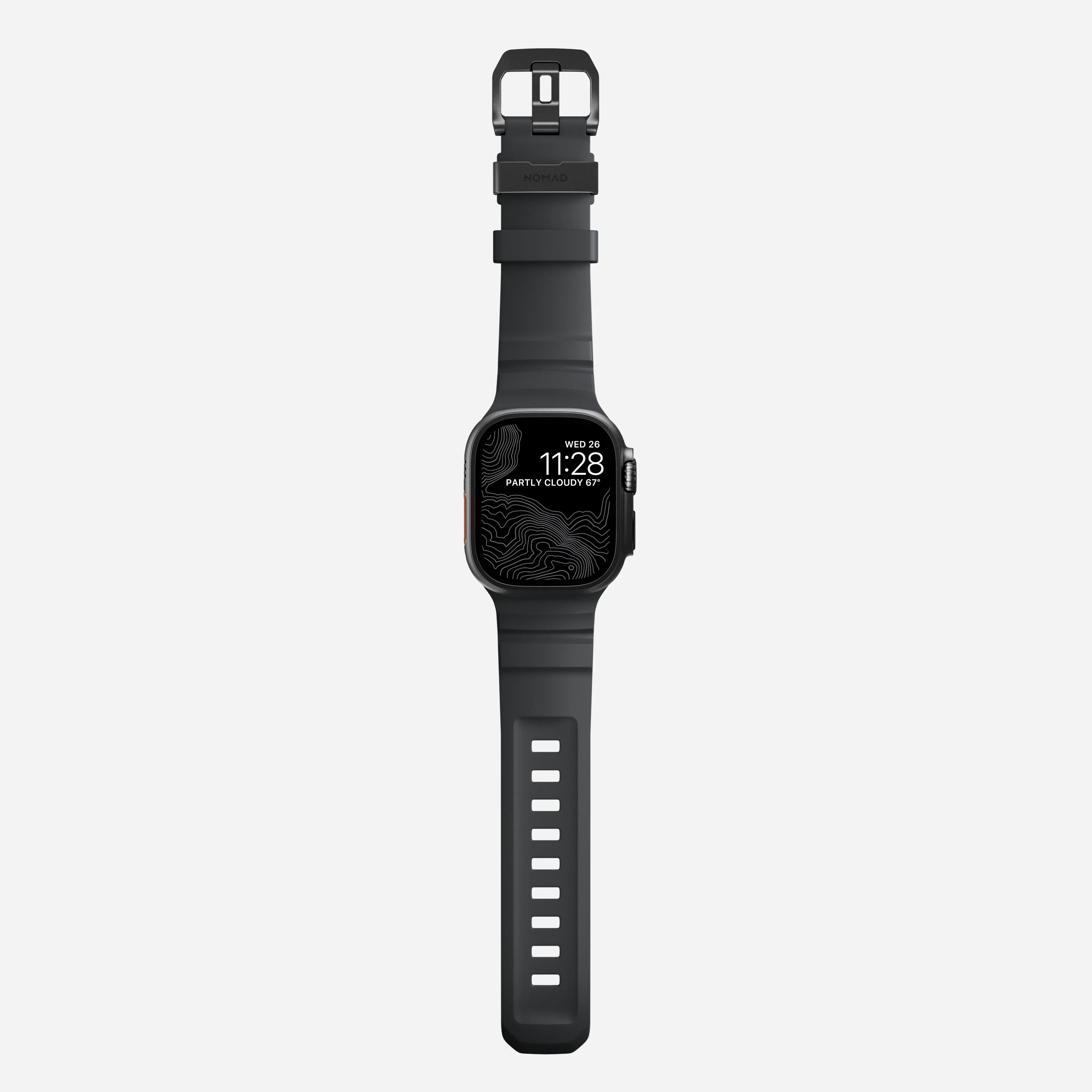 Nomad Rocky Point Band for Apple Watch 42-49 & Ultra 1 - 3 - Storm (Black Hardware)