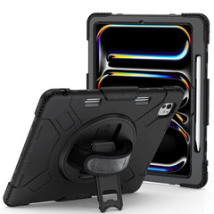 Rugged & Tough Case Hand & Shoulder Strap iPad Pro 13 M4 2024 - Black